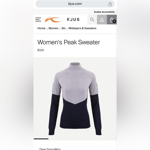 KJUS- women’s wool/cashmere mix blend sweater - Picture 4 of 16